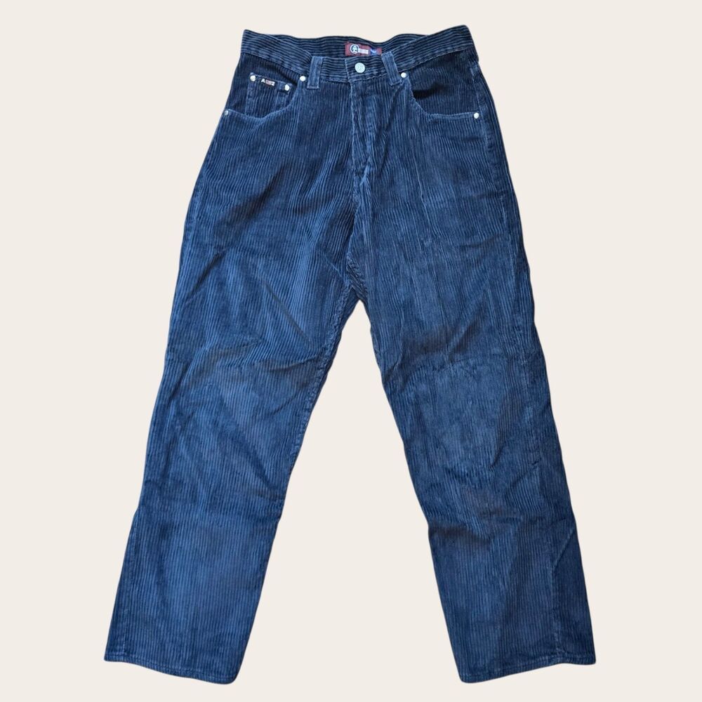 Vintage Arizona Jean Co Corduroy Pants Mens 32x30* Baggy Fit Blue '99 Y2K Grunge
